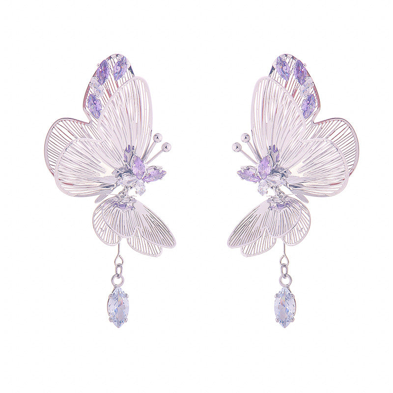 Half Butterfly Dynamic Exquisite Sweet Earrings