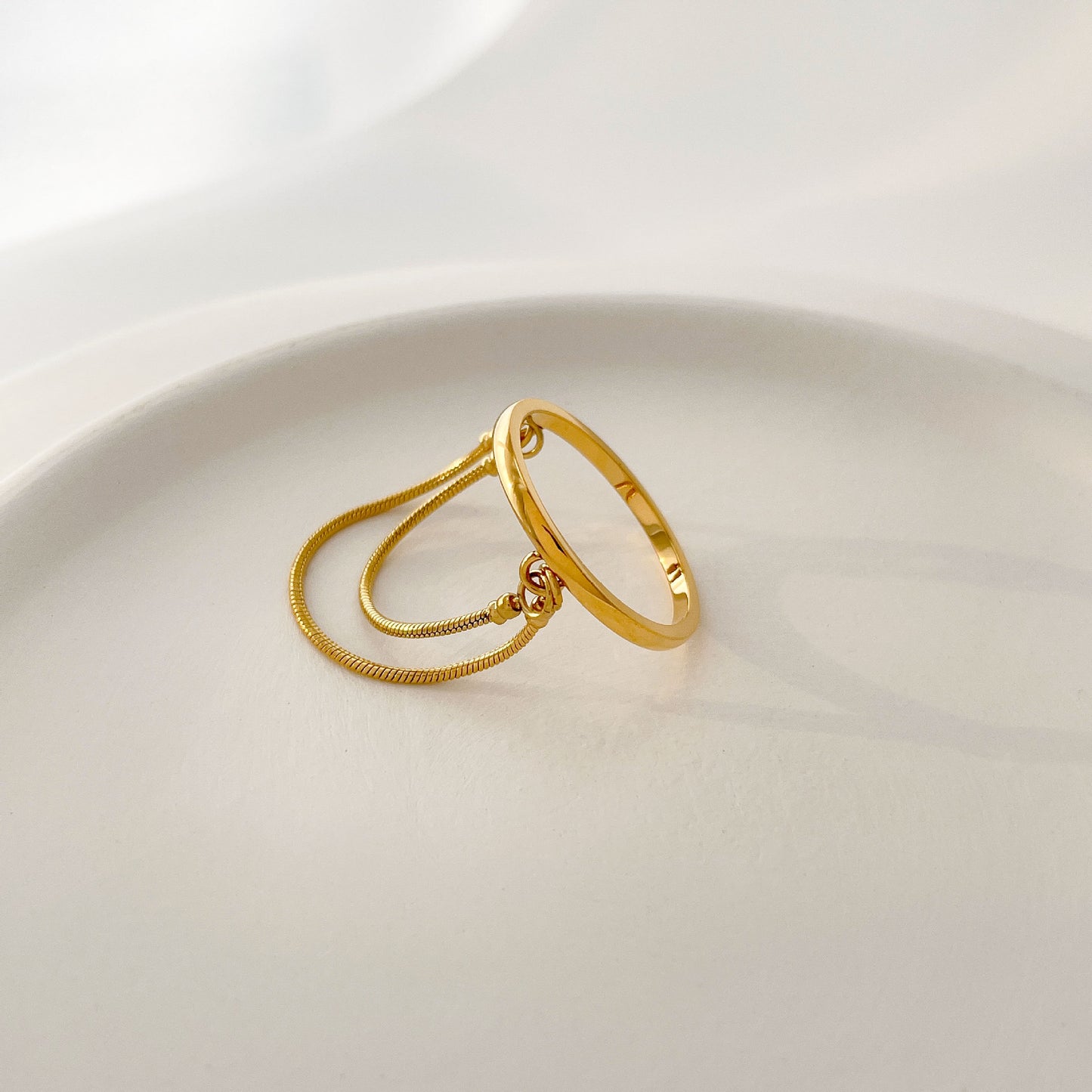 Pearl Round Bead Ring For Women