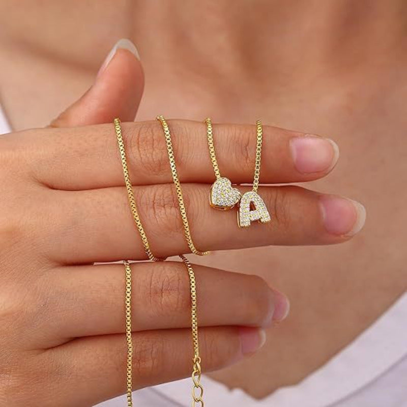 Heart-shaped Necklace18K Gold Plated For Women